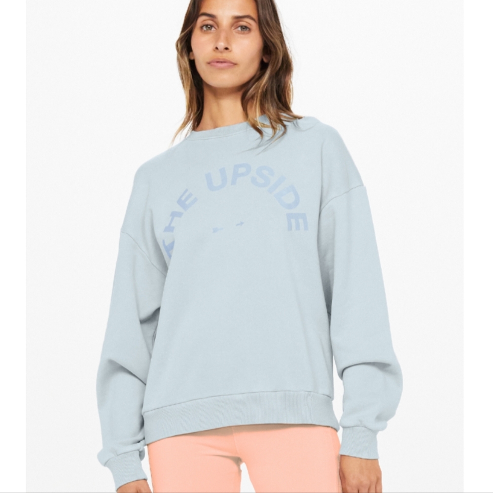 The Upside Santosha Saturn Sweater in Topaz